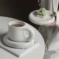 Mug à café en céramique nordique avec anse épaisse, idéal pour la maison, le bureau ou le thé de l'après-midi – Cadeau original en gros