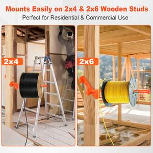 Outils <span class=keywords><strong>de</strong></span> <span class=keywords><strong>bobine</strong></span> Distributeur <span class=keywords><strong>de</strong></span> <span class=keywords><strong>fil</strong></span> d'enrouleur <span class=keywords><strong>de</strong></span> goujons pour la distribution rapide <span class=keywords><strong>de</strong></span> bobines <span class=keywords><strong>de</strong></span> <span class=keywords><strong>fil</strong></span>, bobines, câbles, charge maximale <span class=keywords><strong>de</strong></span> 300 livres - Product Image 6