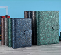 Vente en gros d'enveloppes en simili cuir PU personnalisées à 6 anneaux Système budgétaire A6 pour reliure en spirale pour reliure en espèces Enveloppes personnalisables pour la budgétisation