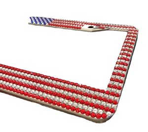 Marco de Matrícula Personalizado con Logotipo y Pedrería Brillante, Soporte de Placa de Coche con Cristales para Regalos de Concesionarios de Automóviles - Product Image 4