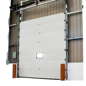 Otomatik elektrikli yüksek performanslı sürgülü yan açılış endüstriyel atölye kapısı dış kesit garaj kapıları
