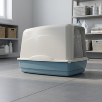 Bac à litière pour chat de haute qualité fabriqué en Italie, durable, hygiénique, pratique, accessoire de toilette, charbon actif PP