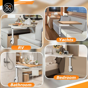 Pièces Marines en Promotion : Pieds de <span class=keywords><strong>Table</strong></span> Amovibles et Rotatifs en Alliage d'Aluminium pour Ordinateur Portable, Idéaux pour <span class=keywords><strong>Camping</strong></span>-Cars, Caravanes, Bateaux et Yachts - Product Image 5