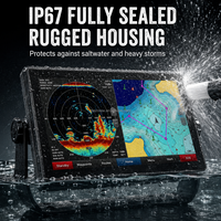 Monitor Industrial Marino de 1500 Nits y 21.5 Pulgadas, Pantalla Táctil de Alta Luminosidad para Exteriores, Resistente al Agua IP68, para Barcos de Pesca