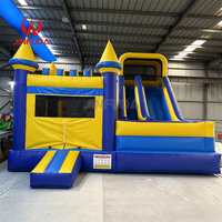 Château gonflable PVC d'extérieur et d'intérieur, toboggan, trampoline, parc de jeux, installation facile, taille personnalisée, vente chaude