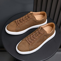 Vente directe d'usine de nouvelles chaussures décontractées pour hommes en cuir véritable, grandes tailles, légères, avec semelles robustes