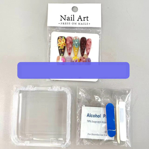 <span class=keywords><strong>Uñas</strong></span> Postizas Estereoscópicas de Dibujos Animados [Pink Cloud Claw] con Diseño de Nubes Rosadas, Piezas de Manicura con Lazo y Puntos - Product Image 4