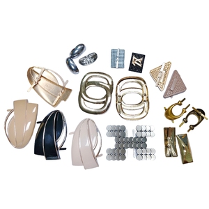 Hebillas <span class=keywords><strong>de</strong></span> Sandalias para Mujer <span class=keywords><strong>de</strong></span> Aleación <span class=keywords><strong>de</strong></span> Zinc con Pedrería y Lentejuelas, Personalizables, <span class=keywords><strong>de</strong></span> Alta Calidad, Elegantes y Lujosas, Decoraciones Doradas para Zapatos JQR - Product Image 2