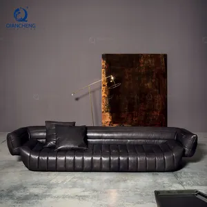 最新产品软垫组合沙发漂亮设计家居装饰办公室休息室长v.i.p节进口真皮沙发