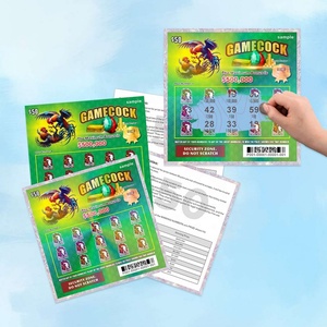 Impression de loteries haute définition, conception personnalisée gratuite, style jeu d'argent, impression numérique à revêtement UV pour l'Afrique - Product Image 4