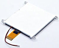 Modulo LCD 128128 con testo bianco su sfondo nero, risoluzione 128x128 JHD128128-G66IBSWD-BL