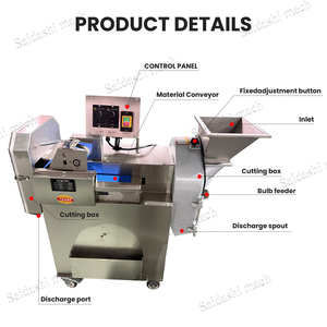 Otomatik Sebze Patates Doğrayıcı Dilimleyici Parçalayıcı/ Patates Kızartması Kesme Makinesi/ Endüstriyel Sebze Doğrayıcı - Product Image 5