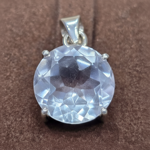 Joyería fina de plata 925, colgante de piedras preciosas de Aguamarina de corte esmeralda de excelente calidad, colgantes de diseño de ajuste de bisel hechos a mano - Product Image 1