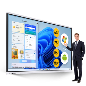 กระดานไวท์บอร์ดดิจิทัลแบบอินเทอร์แอคทีฟขนาด 65 75 85 86 98 นิ้ว สำหรับห้องเรียน หน้าจอสัมผัสแบบแบน กระดานไวท์บอร์ดอัจฉริยะ - Product Image 1