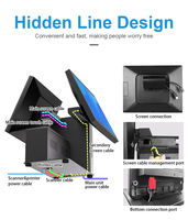 Sistema POS Compacto de 15.6 Pulgadas Todo en Uno con Impresora y Escáner Integrados, Base de Aluminio, Win11, para Comercio Minorista