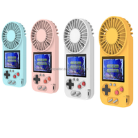 Console de jeux portable rétro avec écran en couleur, 500 jeux de poche, lecteur de poche, avec ventilateur de refroidissement