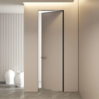 Porte en bois d'aluminium de haute qualité combinant une finition en bois classique Porte en bois d'aluminium de résistance moderne