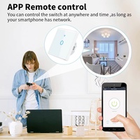 SLS WiFi Smart Switch Estándar europeo para Tuya RF433 Compatible con Alexa y Google Home 220V Cable neutro Smart Life App