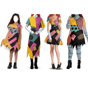 Nueva llegada Horror Halloween vestido <span class=keywords><strong>pesadilla</strong></span> antes <span class=keywords><strong>de</strong></span> Navidad película disfraz Sally Cosplay vestido - Product Image 2