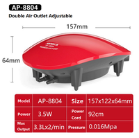 Pompe à air d'aération double sortie en plastique Jeneca 3,5 W pour aquarium, bassin, jardinage hydroponique – Durable, silencieuse, intérieur/extérieur