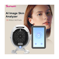 Scanner de Visage Intelligent AI 36 Millions de Pixels Analyseur de Peau 3D à Usage Domestique Machine 8 Image Spectrale 3 Modes de Reporting IT EU JP Plug