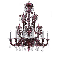 Lustre en cristal Murano K9 pour restaurant, salle privée, KTV, salon, hôtel, villa, salle à manger