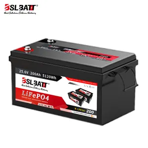 Chu kỳ sâu 3500 lần hiệu suất cao 24V 100AH 200AH LiFePO4 Pin xe tự động Pin Lithium