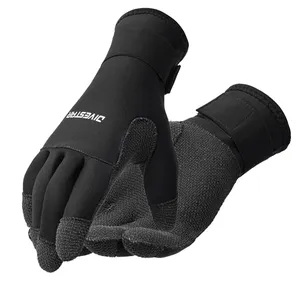 DIVESTAR 5mm Neoprene Kvelar Palm Five Finger-gloves Special Material Anti-knife Reinforcement-gloves For Diving Safety Work