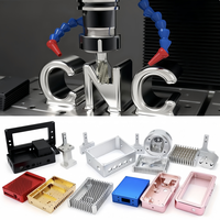 Boîtier en aluminium anodisé pour dissipateur thermique électronique, usinage CNC, fabrication sur mesure de boîtiers de circuits imprimés, usinage CNC de précision, solution unique