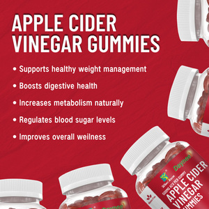 Elma Sirkesi Jelibonları 500MG ACV Doğal Kilo Yönetimi Desteği Sindirim Sağlığı Geliştirme ve Metabolik Uyumu Vegan Jelibonlar - Product Image 6