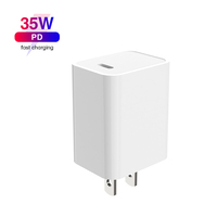 Pengisi daya ponsel, catu daya Cepat PD 35w PC bahan tahan api komputer ponsel Tipe C UNTUK iPhone