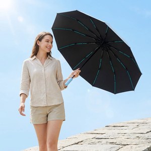 Paraguas Inteligente de 12 Varillas, Plegable en Tres Secciones, Totalmente Automático, Doble Uso (Sol y Lluvia), Protección UV, Regalo Empresarial, Publicidad Personalizada - Product Image 2