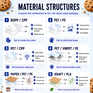 Customized Small Clear Heat Sealing Cookie <strong>Bags</strong> Printed Design Food Grade Laminated Plastic Single Baking Packaging <strong>Bread</strong> <strong>Bag</strong> - Product Image 3