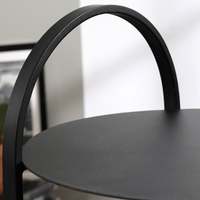 Mobilier décoratif Modern Japandi Nordic Designer Black Iron Unique C Table Living Room Side Coffee Table