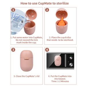 Mini caja de esterilización segura, caja de alta temperatura, calentamiento por <span class=keywords><strong>microondas</strong></span>, esterilizador de <span class=keywords><strong>copa</strong></span> <span class=keywords><strong>Menstrual</strong></span> para limpiar la <span class=keywords><strong>copa</strong></span> <span class=keywords><strong>Menstrual</strong></span> - Product Image 4