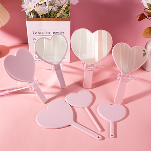 <span class=keywords><strong>Espejo</strong></span> de Mano en Forma de Corazón, Esencial para Selfies, Portátil, Elegante, Diseño Romántico y Coqueto - Product Image 5
