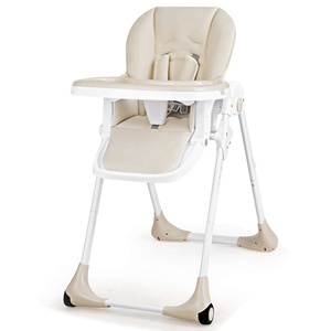 Chaise haute électrique 2-en-1 Kidilo pour bébé avec balançoire musicale, pliable et portable pour la salle à manger, le parc et l'hôtel - Product Image 1