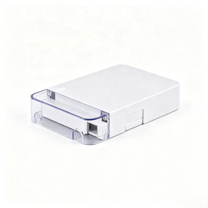 Caja de Roseta de Fibra Óptica Dúplex FTTH, ABS, Puerto Único, Montaje en Pared o Escritorio, Adaptador SC LC, Placa de Terminación Óptica Interior - Product Image 4