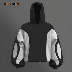 Felpa con Cappuccio da Uomo 460GSM Pesante Oversize con Struttura 3D Imbottita, Stile Techwear Minimalista, Personalizzabile OEM - Product Image 2