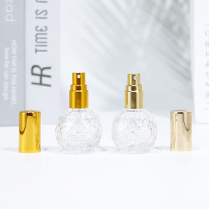 Botella de Vidrio Redonda de 10 ml con Tapa de Rosca, Personalizable y Reutilizable, Mini <span class=keywords><strong>Atomizador</strong></span> de Perfume de Vidrio Transparente con Tapa Dorada - Product Image 6