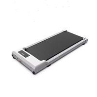 Tapis roulant électrique compact ultra-fin et silencieux de 2,5 CV avec écran LED et 12 programmes pour la maison, le bureau et l'utilisation sur le bureau, vitesse réglable