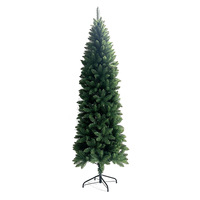 Sapin de Noël d'intérieur en PVC personnalisable avec sommet pointu, 1,80 m, décoration de fêtes pour la maison, la salle à manger et l'angle douillet