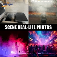 LM DMX/control remoto de alta calidad 600W máquina de doble hazer para fiesta concierto DJ disco etapa niebla máquina niebla efecto humo
