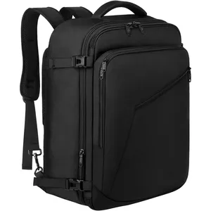 Mochila de viaje de 45L, mochila grande de mano, mochila extensible ligera resistente al agua, mochilas de negocios Weekender