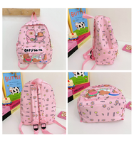 Sac à dos étudiant personnalisé tendance avec motif capybara imprimé, léger, bretelles réglables, respirant et décompression