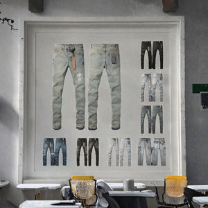 KSUBI-Jeans de diseñador para hombre, telas elásticas originales de marca, Denim rasgado <span class=keywords><strong>oscuro</strong></span> de colores desgastados para invierno, nuevos estilos - Product Image 3