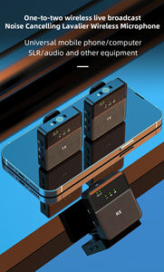 Microphone Lavalier Sans Fil Numérique Mini Longue Portée K35 Pro Sx8 Sx9 Sx31 <span class=keywords><strong>Prise</strong></span> <span class=keywords><strong>Jack</strong></span> <span class=keywords><strong>3</strong></span>.5mm pour Journaliste et Livestream - Product Image 6