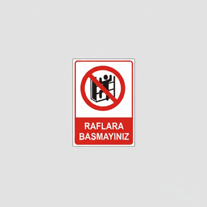 Home Decoration <b>Vinyl</b> Sticker Do Not Step on the Shelves - Product Image 2