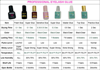 Colle à cils coréenne personnalisée professionnelle 7-8 semaines longue durée forte étanche faible humidité pour stimulus sans peau sensible