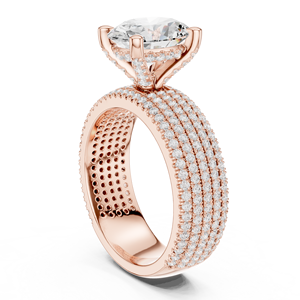Bague de fiançailles solitaire en diamant de laboratoire de style luxueux à bas prix, bague de fiançailles faite à la main pour femmes, portée par les exportateurs - Product Image 5